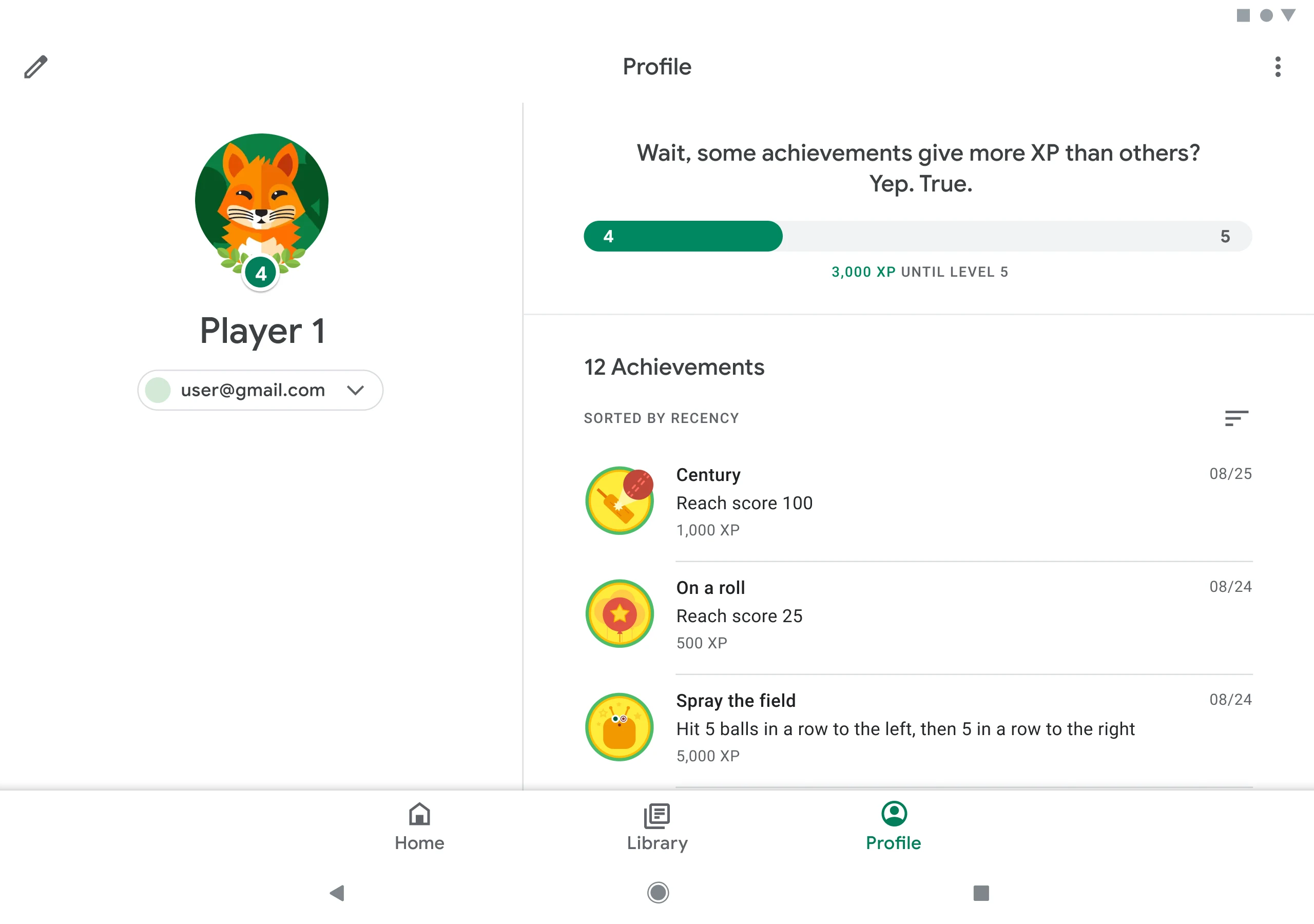 Google Play Games screenshot